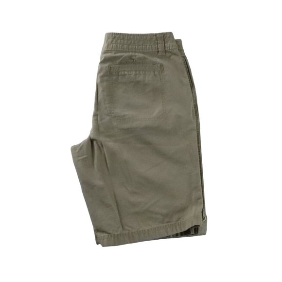 GANDER MTN. Shorts Women's Size 10 Snap Zip Closure Slash Pockets Green - Picture 10 of 11